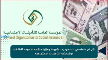 لكل أم عاملة في السعودية.. شروط ومزايا منفعة الأمومة 1447 كما أوضحتها التأمينات الاجتماعية